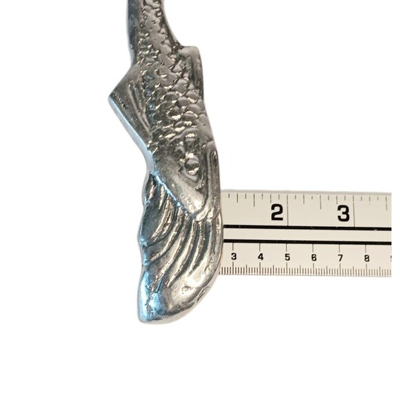 Fish Nautical Serving Fork Serving Silver Metal 10" x 1" Summer Spring Decor - Picture 10 of 10